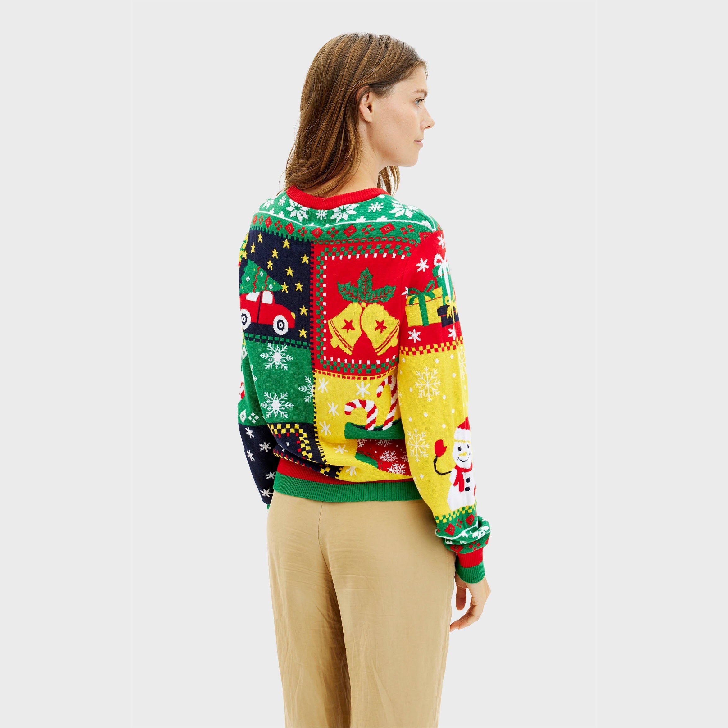 The Patchwork Weihnachtspullover - Herren.
