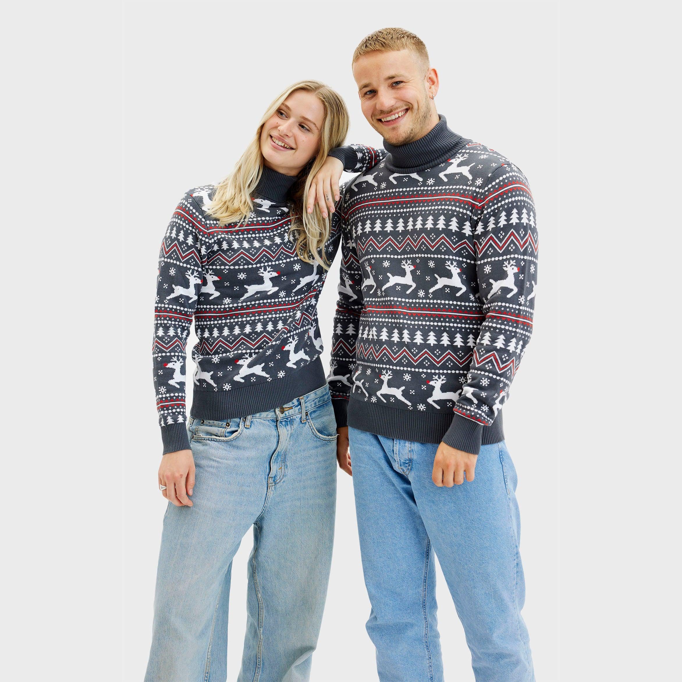 Der Stylische Weihnachtspullover Mit Rollkragen - Herren.