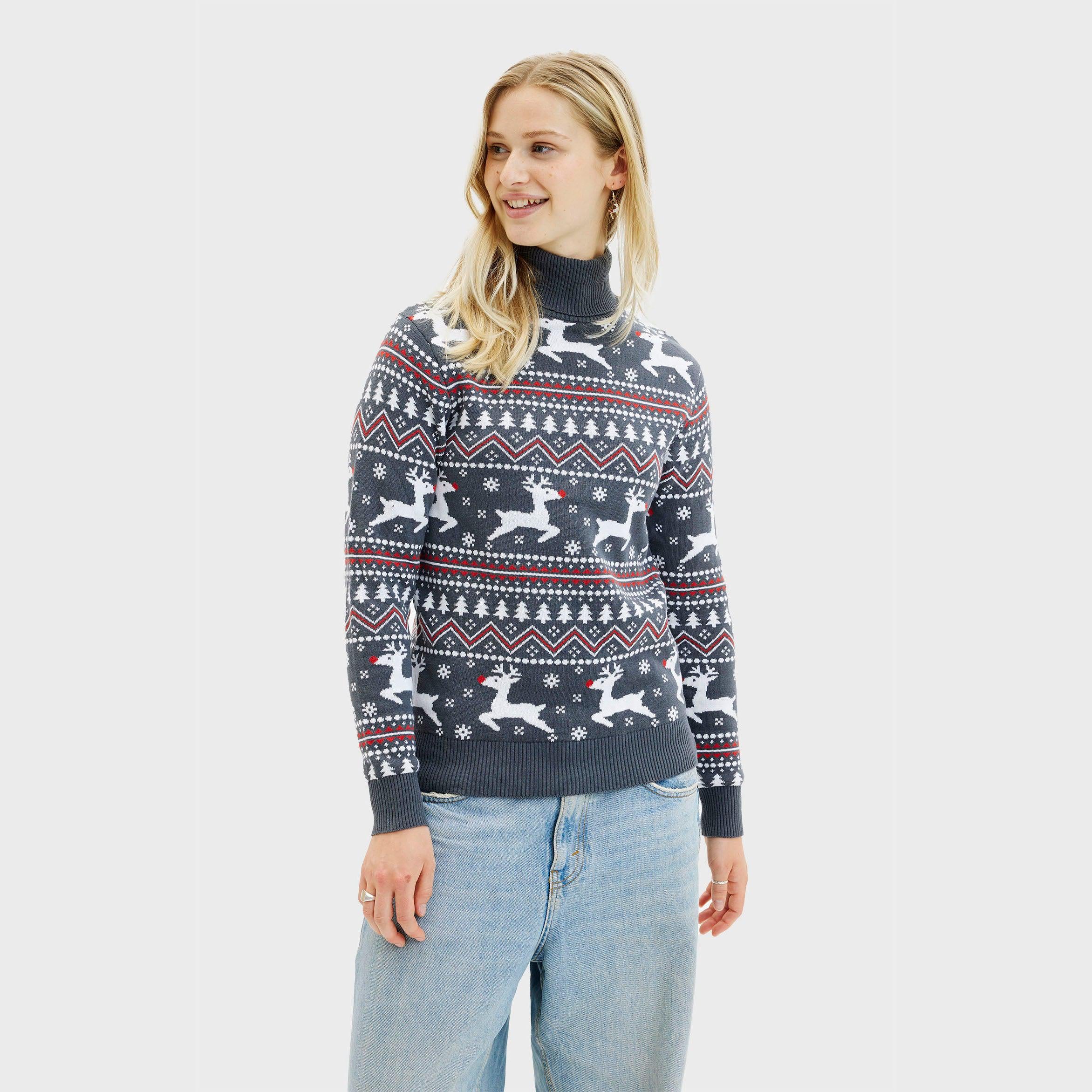 Der Stylische Weihnachtspullover Mit Rollkragen - Herren.