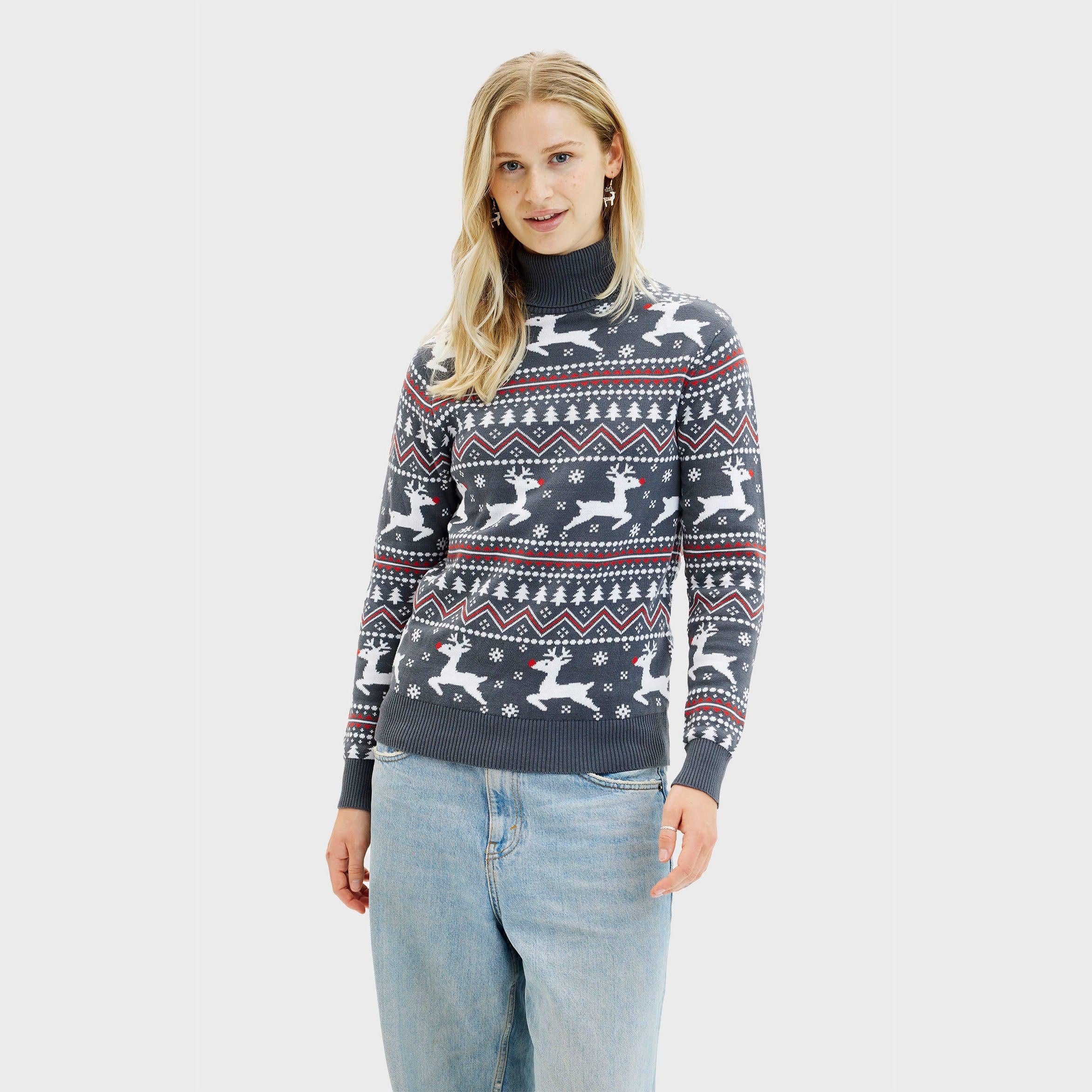Der Stylische Weihnachtspullover Mit Rollkragen - Herren.