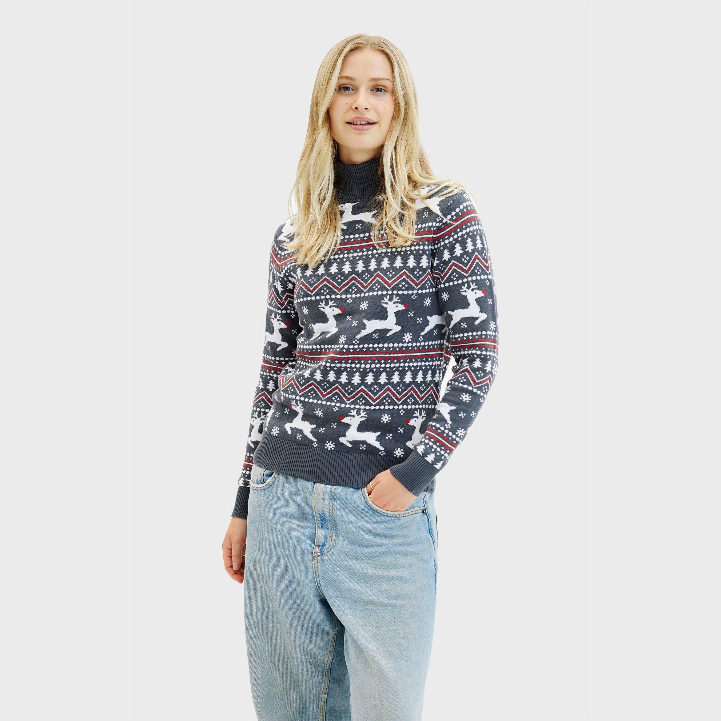 Der Stylische Weihnachtspullover Mit Rollkragen - Herren.
