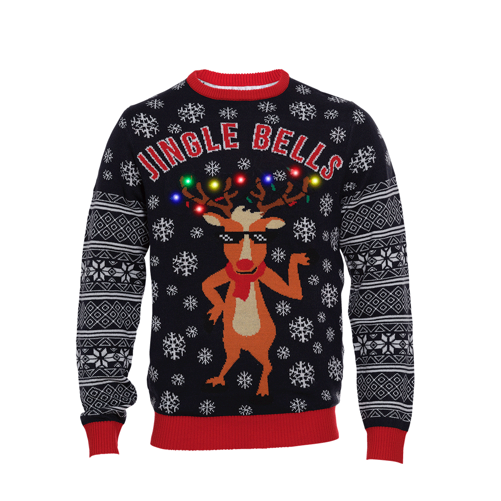 En julesweater med citatet 